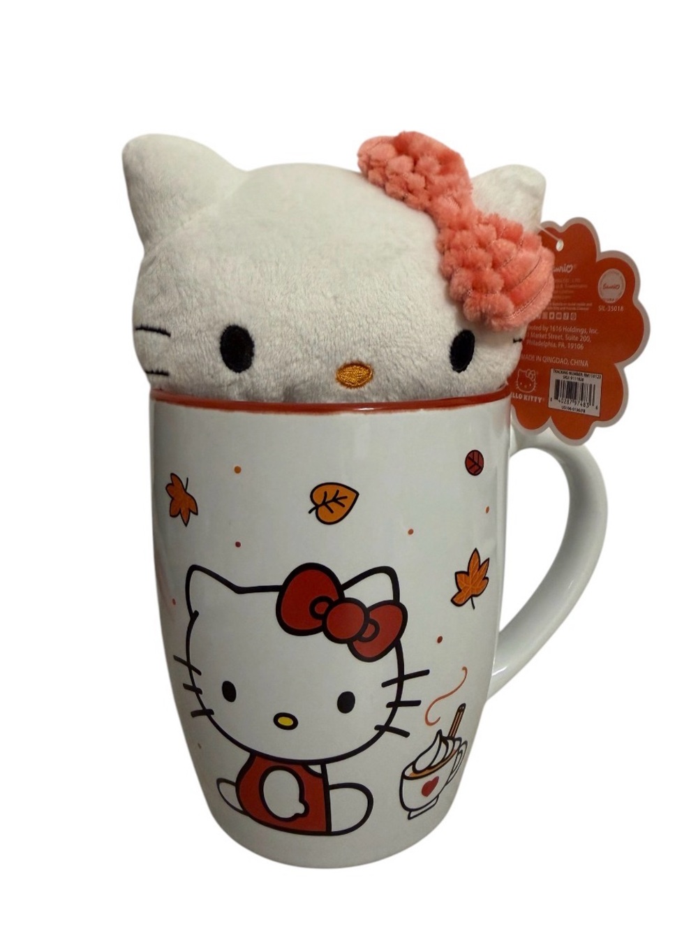 Hello Kitty Fall Theme Mug & Plush Giftset